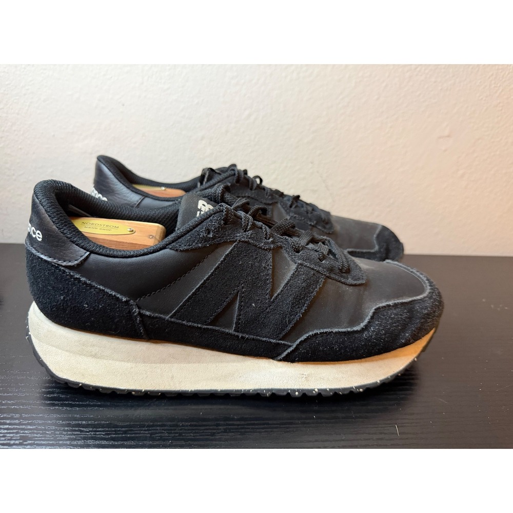 New Balance 237 Mens Black Suede Low Top Sneakers MS237SD Size 10